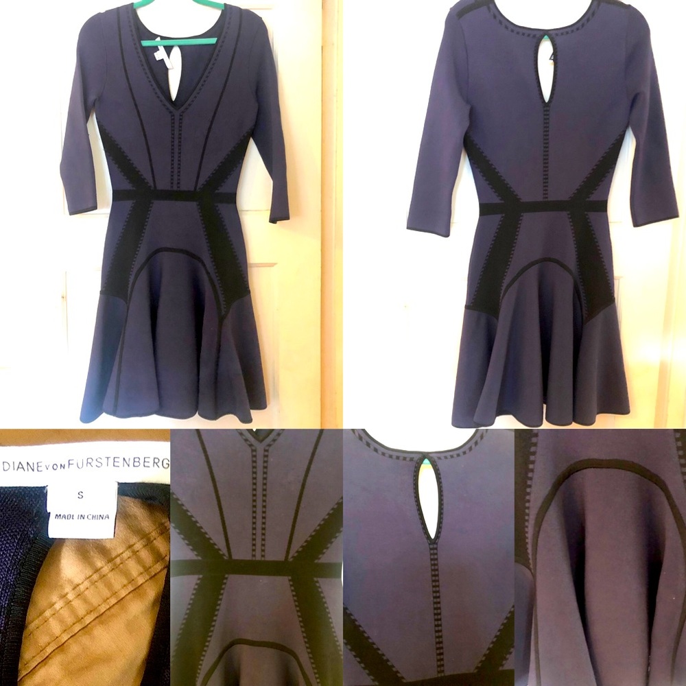 Diane Von Furstenberg Rhonda knit dress size Small